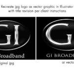 complex logo converted from flat jpg to editable vector maureen jarrell graphic designer