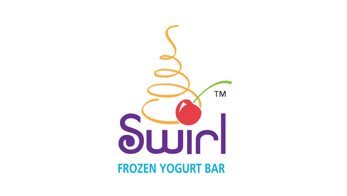 swirl frozen yogurt logo