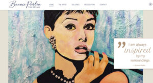 web site design portfolio bonnie perlin artist